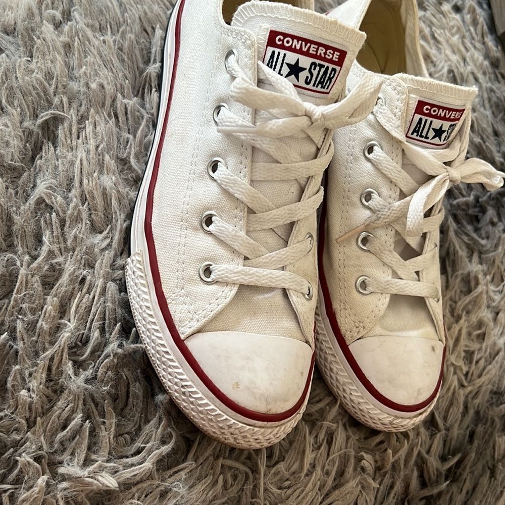 Converse All Star White Shoes Size 3